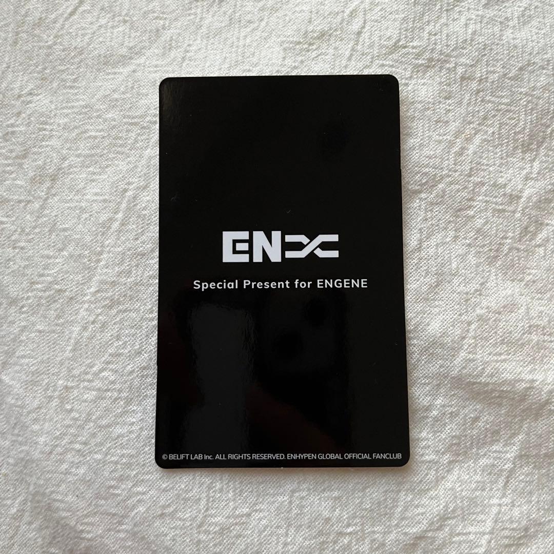 【美品】　enhypen fc ファンクラブ　更新特典　トレカ　ジョンウォン