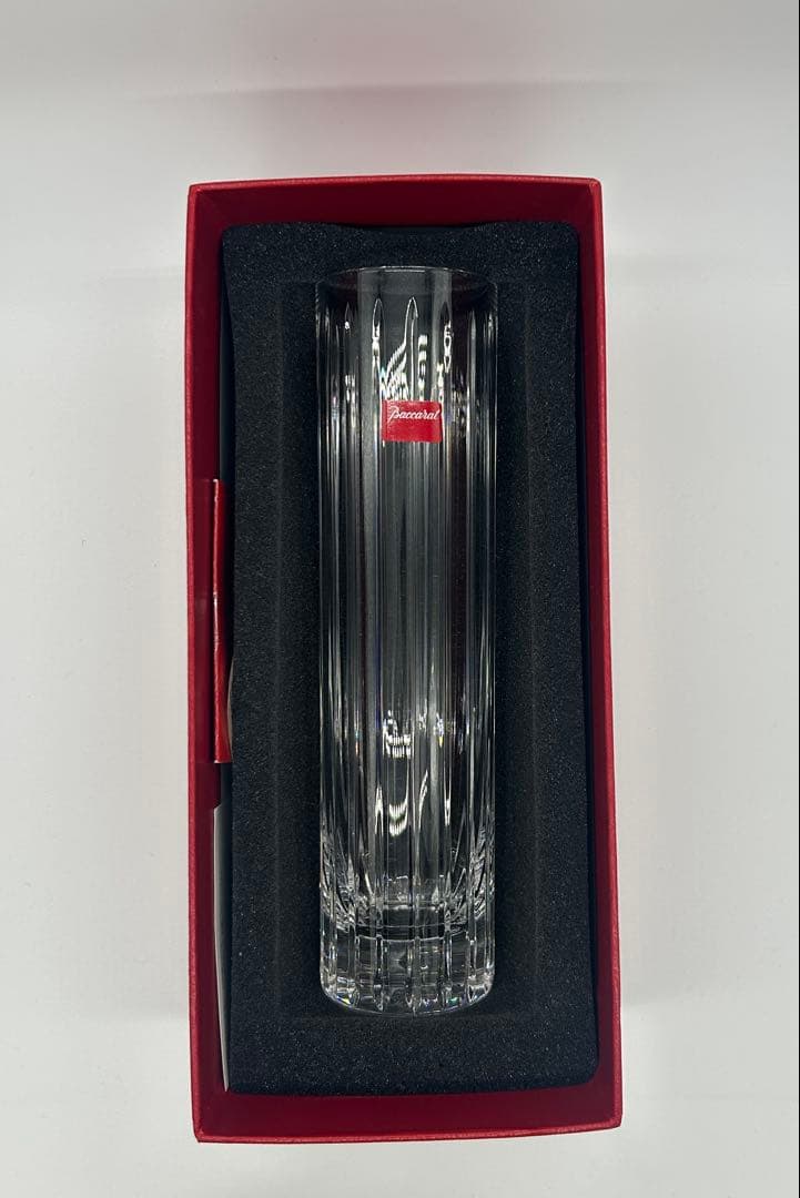 専用 バカラ ハーモニー フラワーベース 花瓶 一輪挿し ストレート型 未使用
