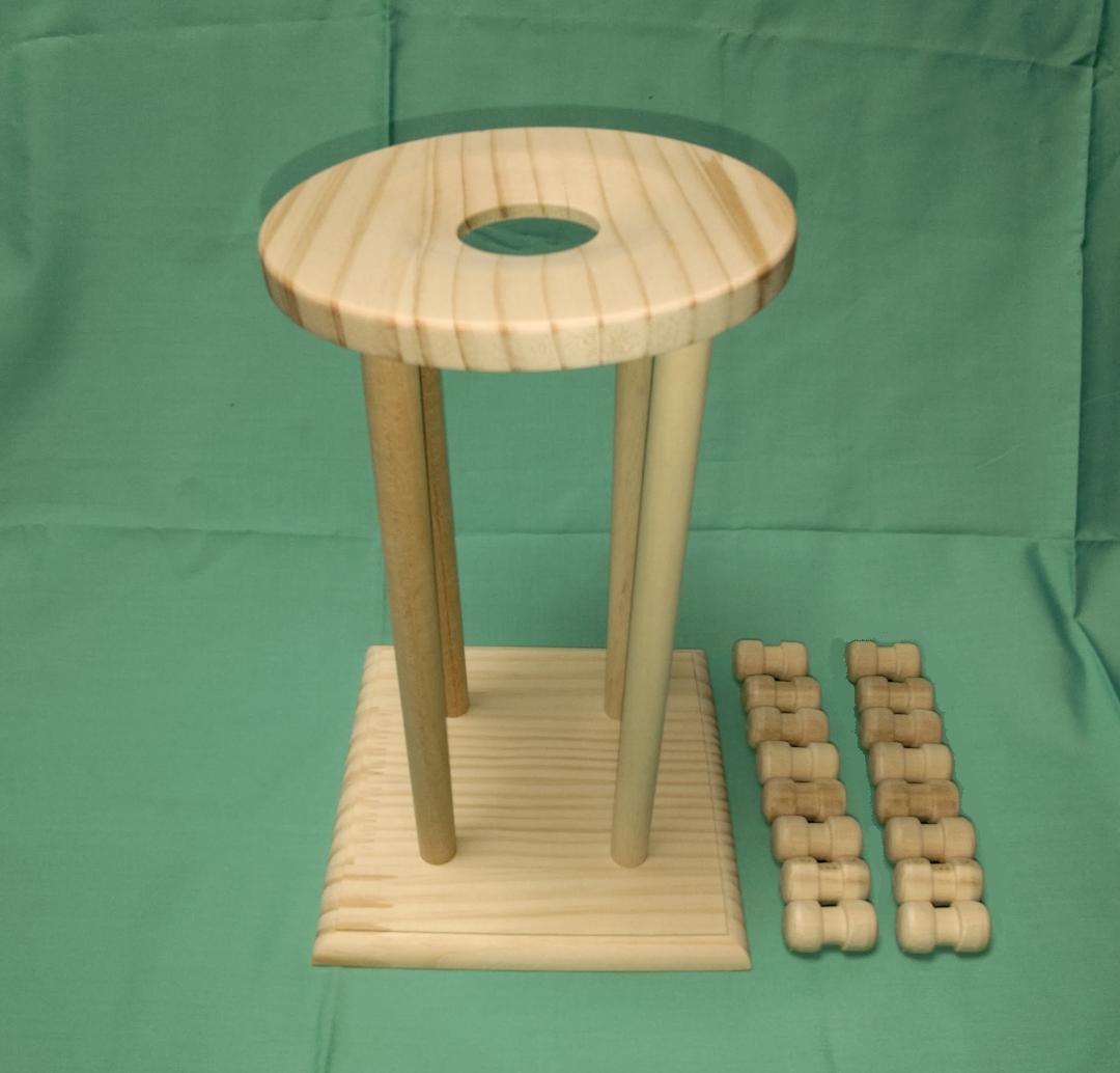 セミ組紐台組玉16個おもり付き