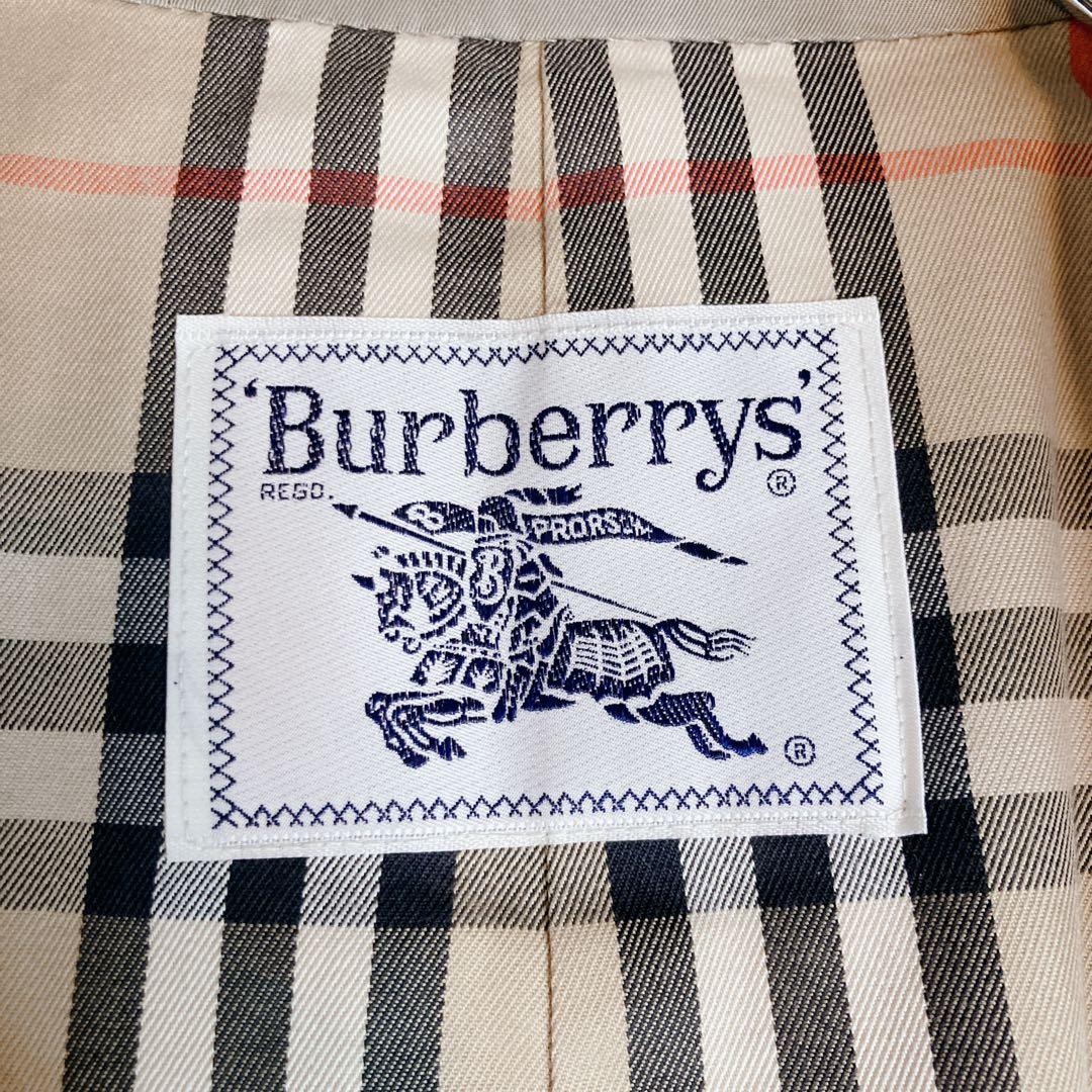 バーバリー トレンチコート ダブル ロング ベージュ ノバチェック コットン