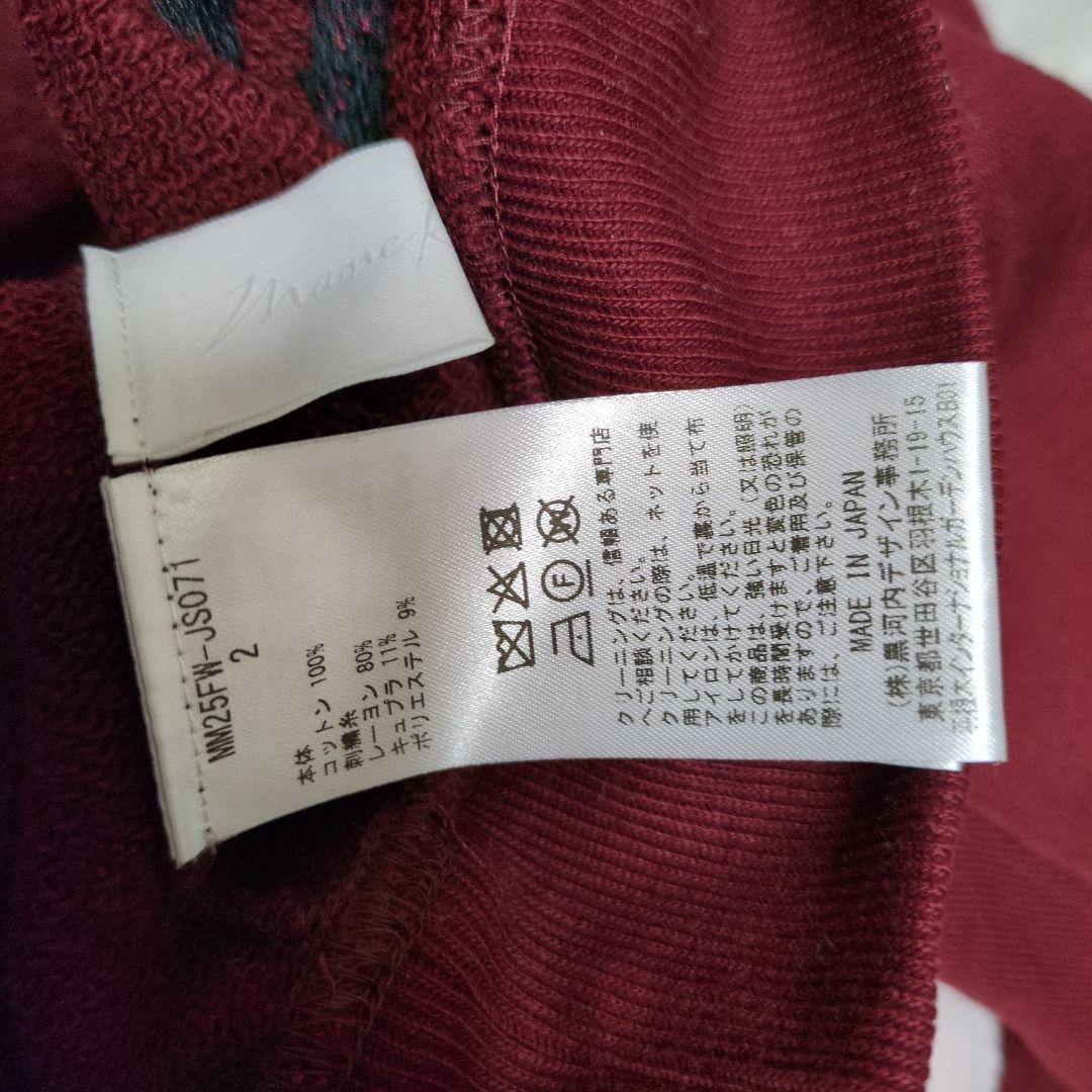 マメクロゴウチ　今季新作！刺繍スウェット