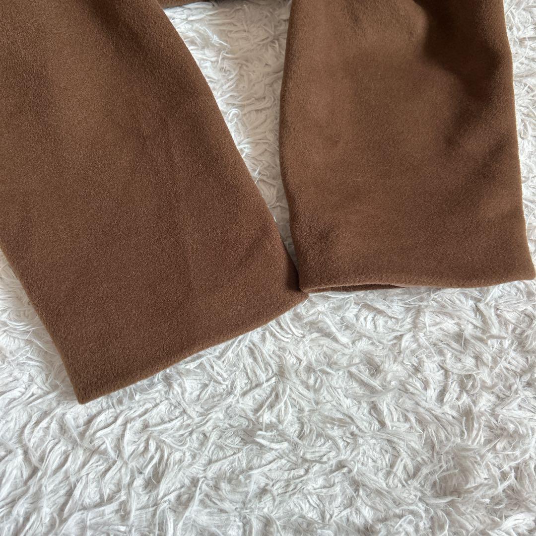 美品⁂シップスエニィ⁂ バルマカーン コクーン コート　ブラウン　ロング丈