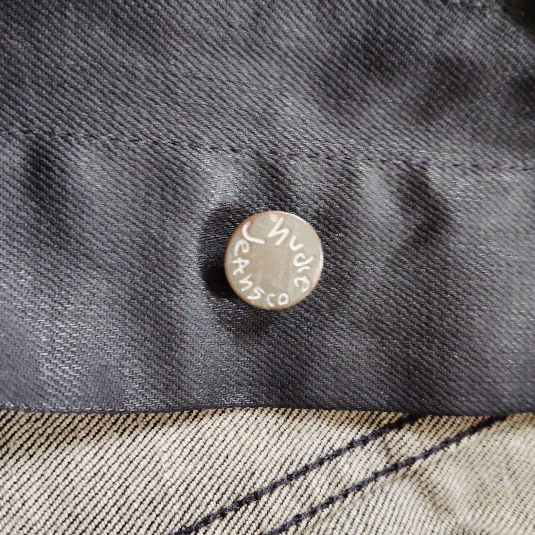 ジャケット・アウター archive dry black coated denim jacket