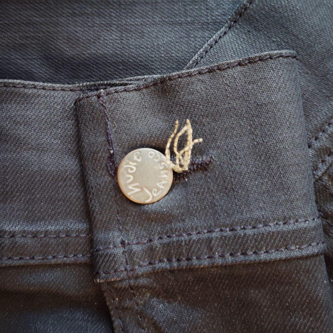 ジャケット・アウター archive dry black coated denim jacket