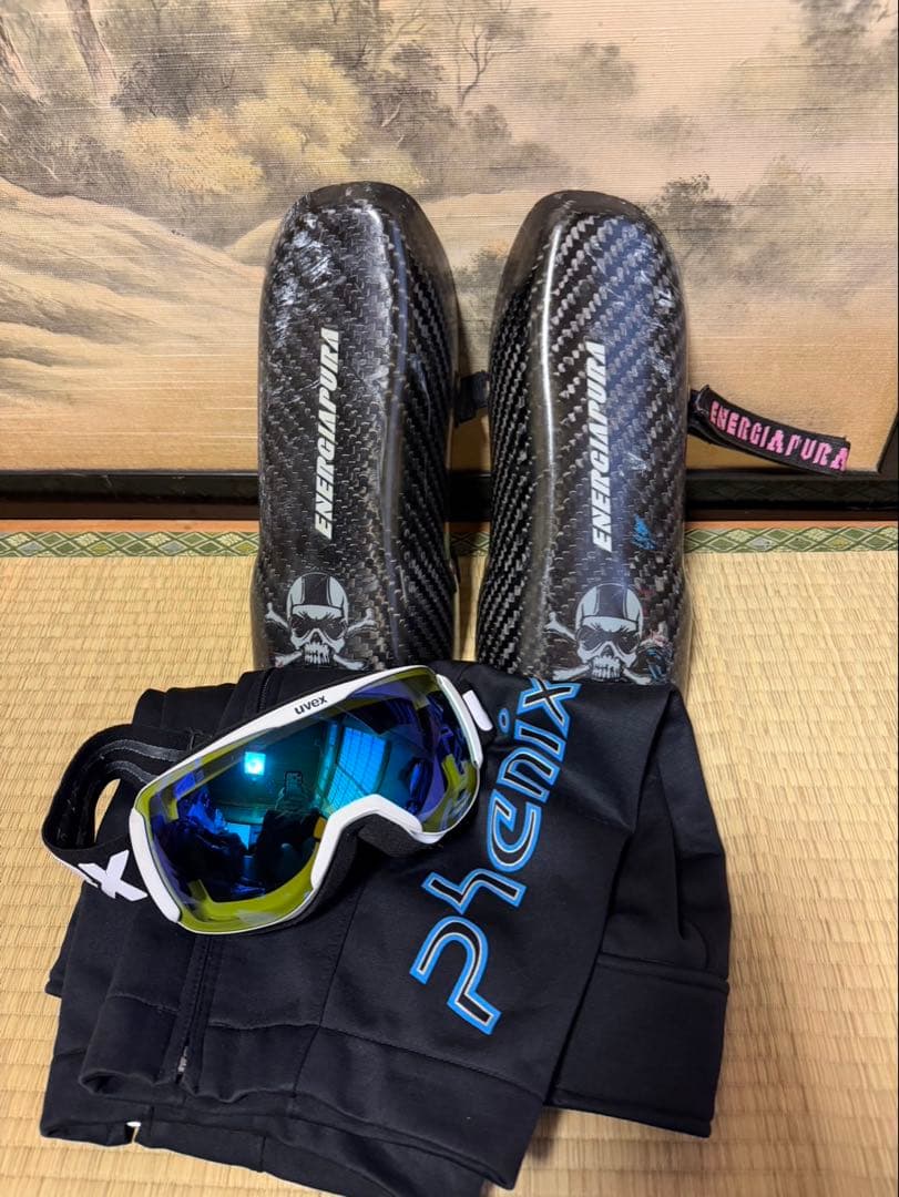 ENERGIAPURA スキー用ブーツカバーとゴーグルセット　（専用）