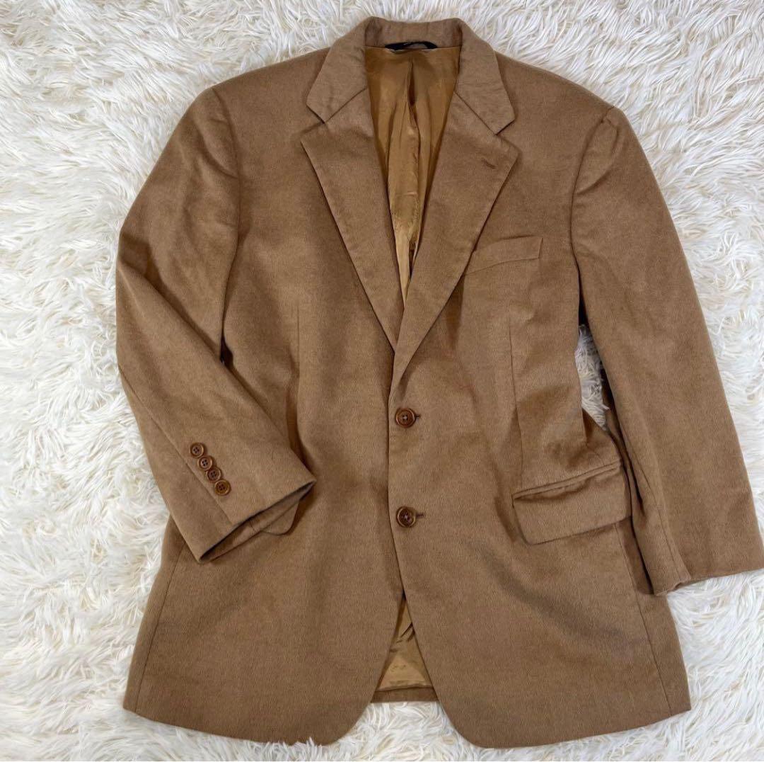イタリア製✨ブルックスブラザーズ　テーラードジャケット　キャメル生地　L相当