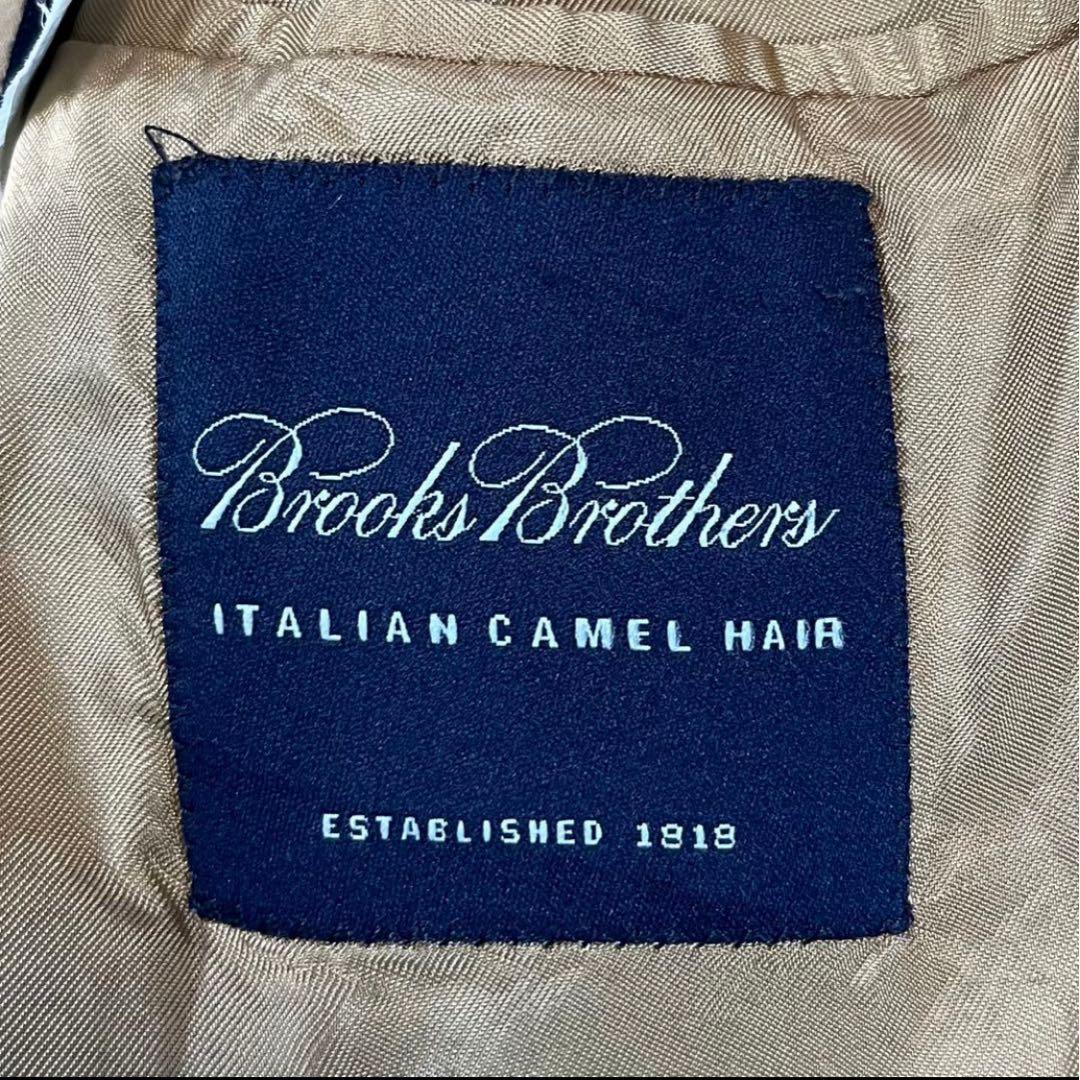 イタリア製✨ブルックスブラザーズ　テーラードジャケット　キャメル生地　L相当