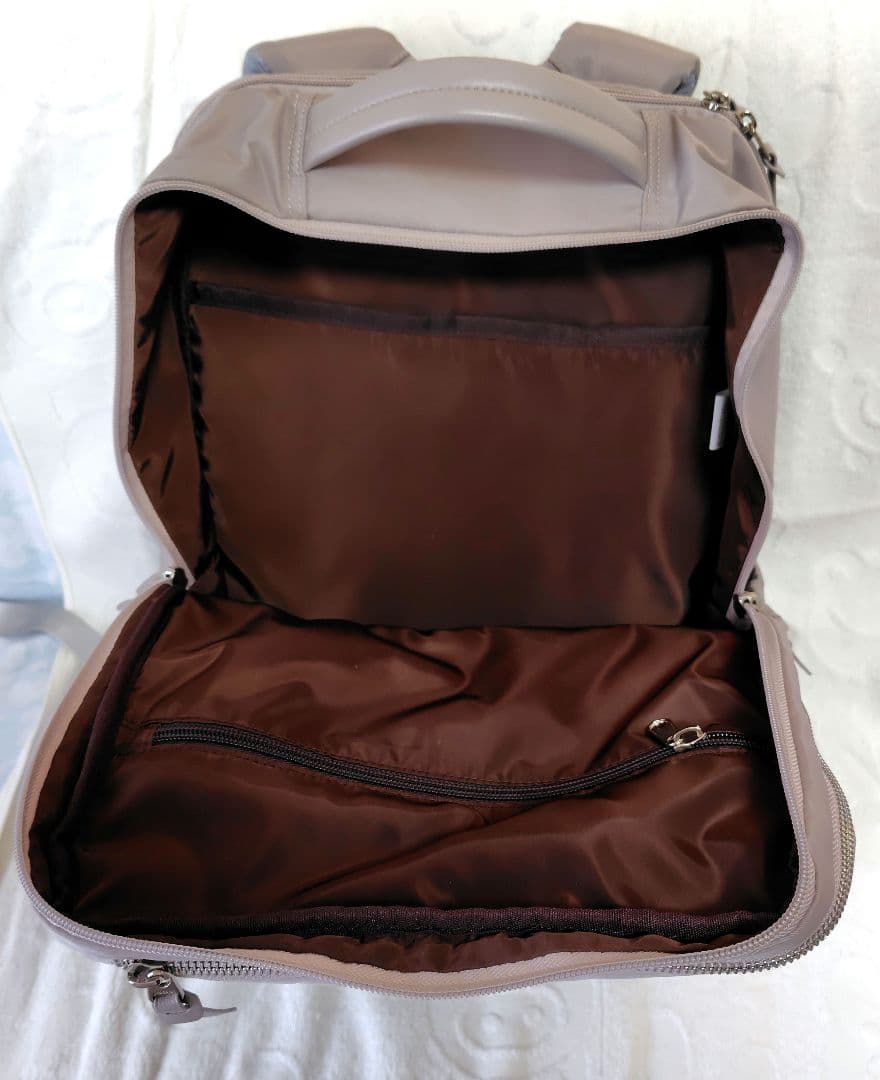 Casalità AGSコラボ ビジネスバッグ ピンクグレージュ