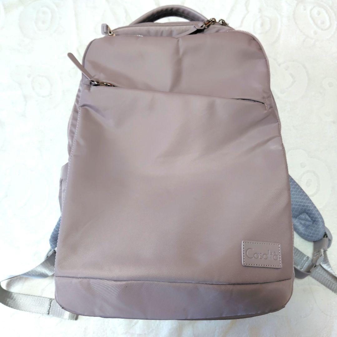 Casalità AGSコラボ ビジネスバッグ ピンクグレージュ