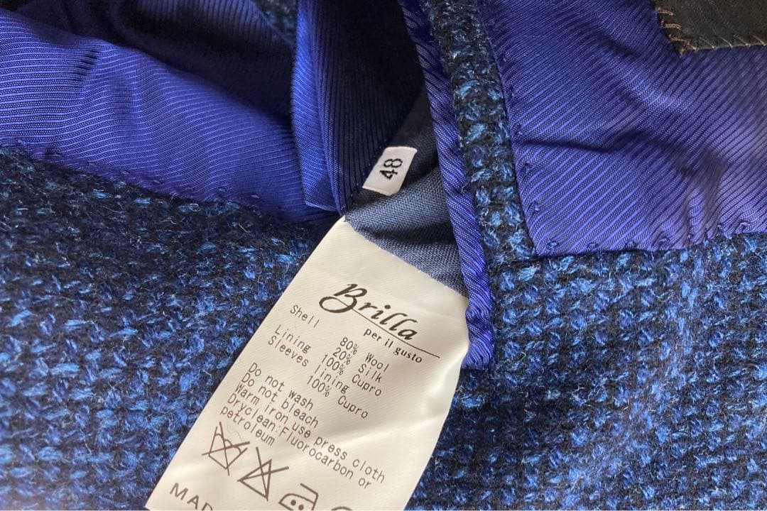 Brilla BEAMS ビームス ウールシルク テーラードジャケット 48 L