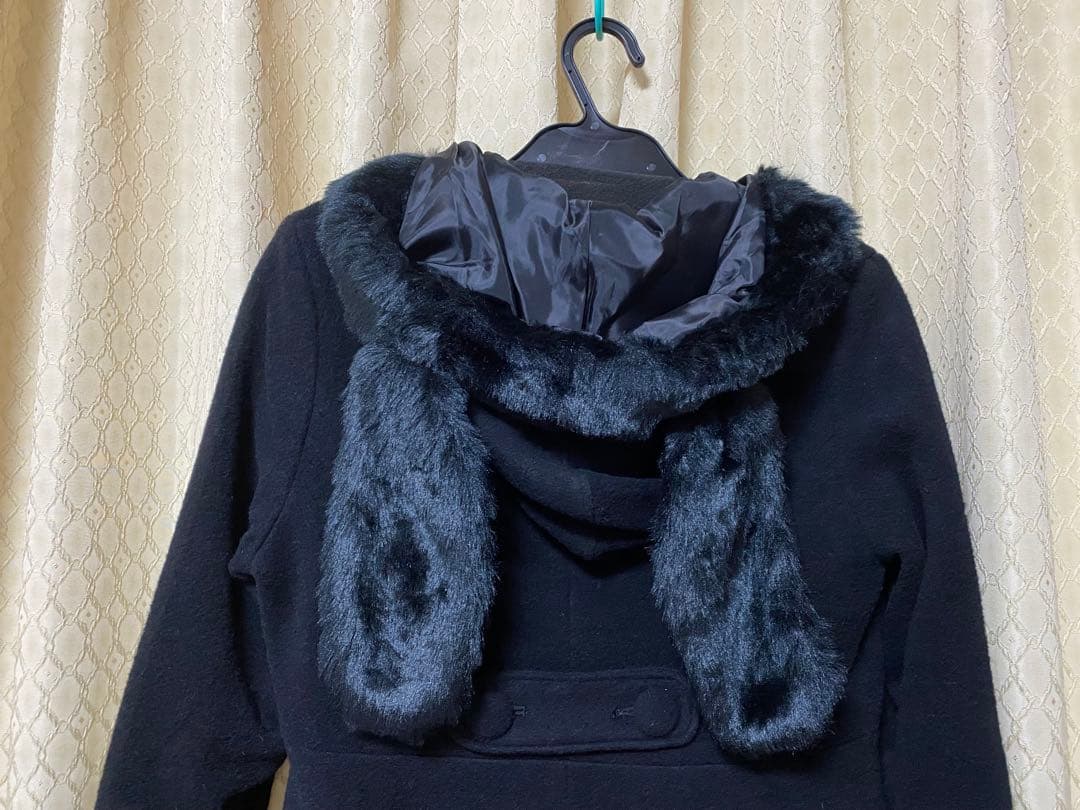 マキシマム　うさ耳フードコート　黒 ロリータ うさぎ