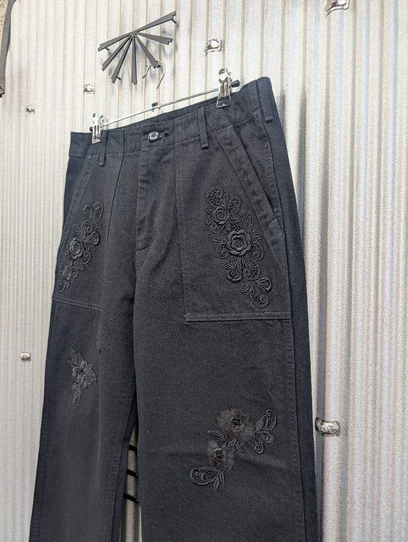 パンツ TUITACI LACE PATCH DENIM BAKER BLACK