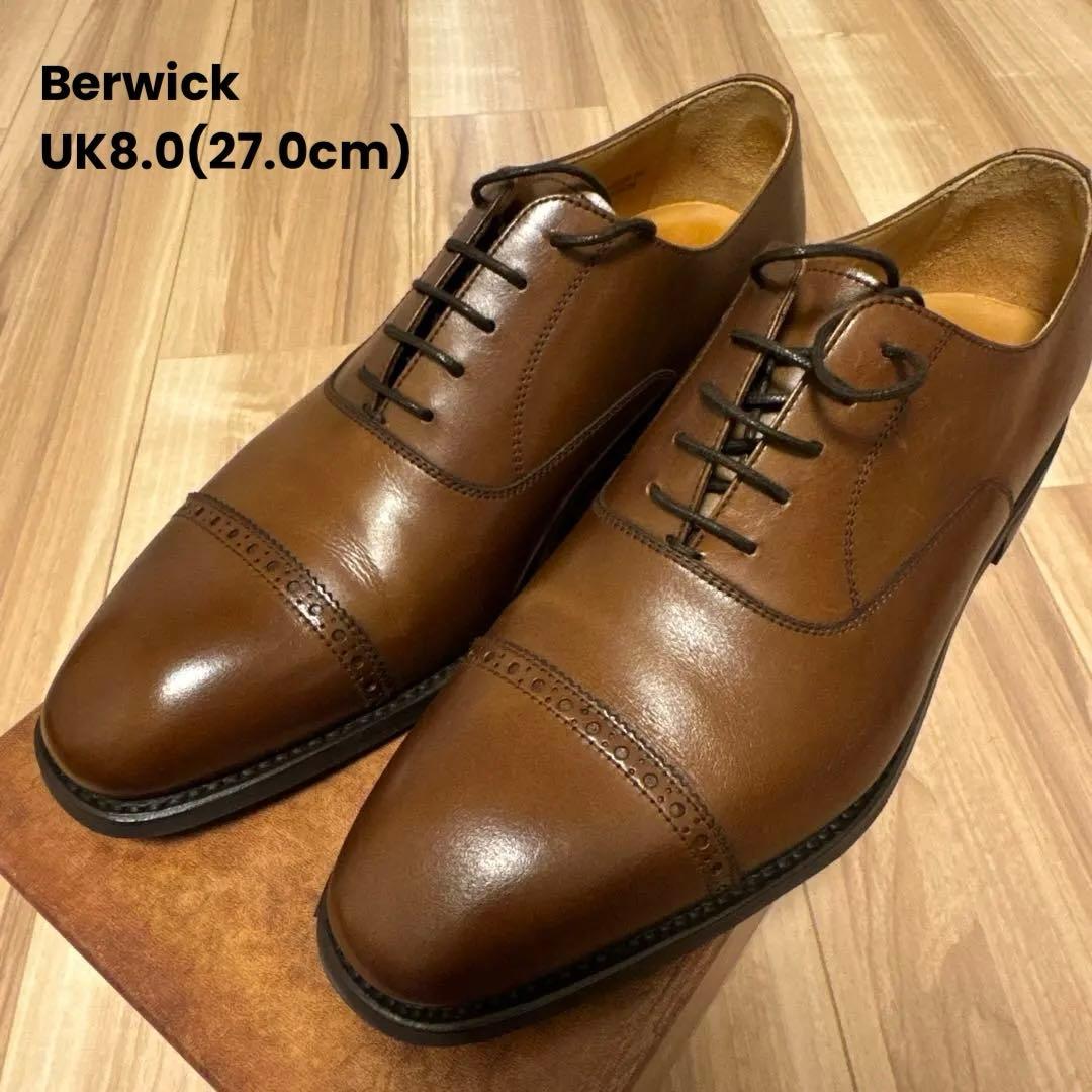 【Berwick】27.0cm(UK8)ビジネスシューズ 革靴 バーウィック