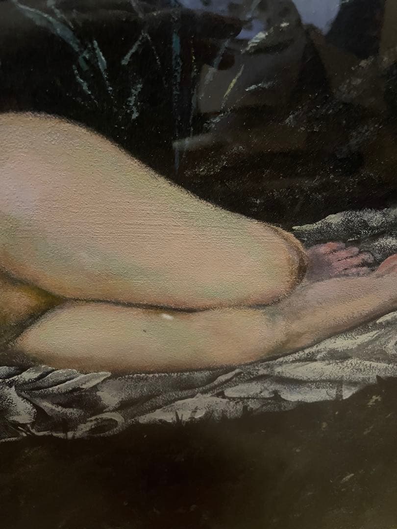 aqua蔵出し　模写　無名　裸女　油絵　山本芳翠《裸婦》？