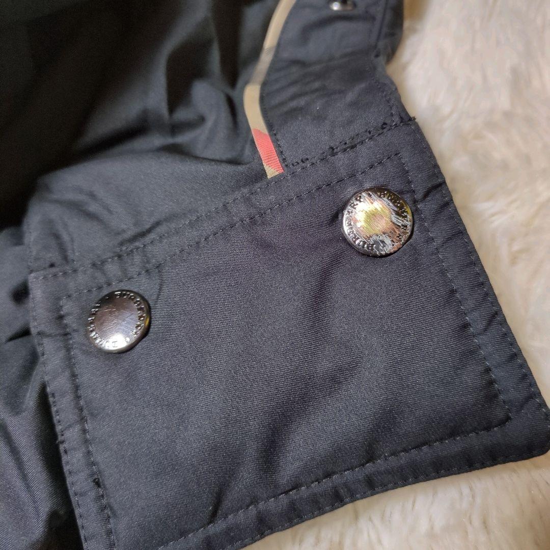 希少美品！BURBERRY LONDON　フードダウンベスト　38　メガチェック