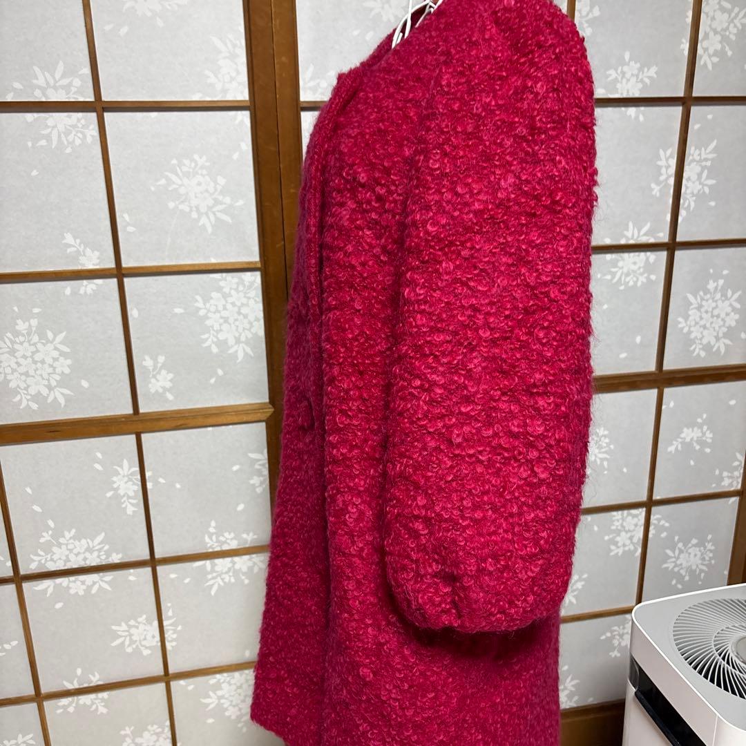 エムズグレイシー　ピンクのオーバーコート　42