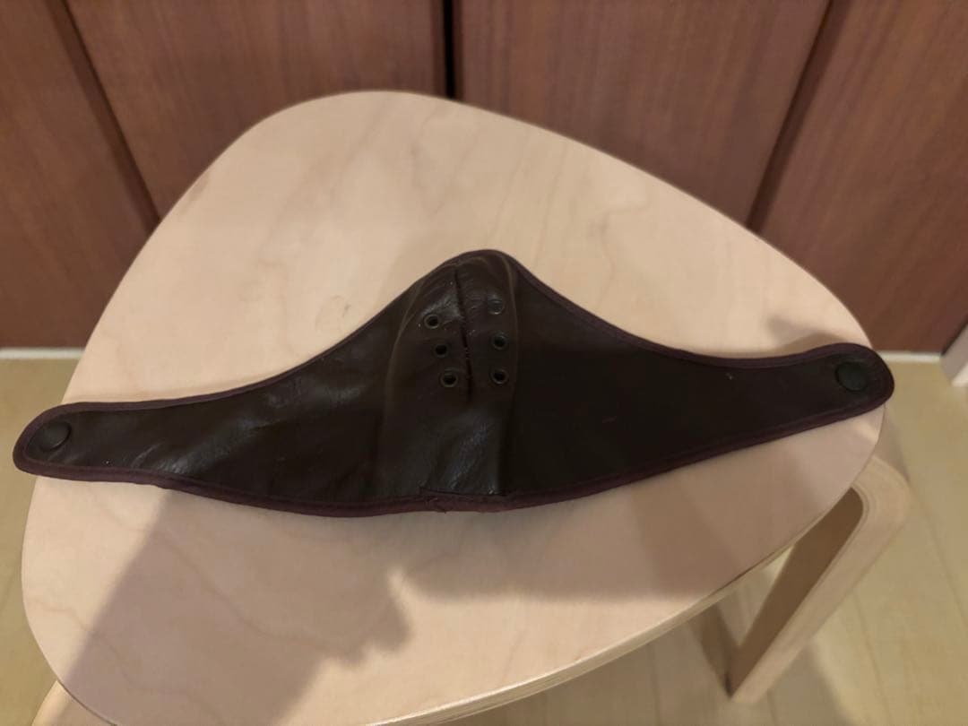 激レア　入手困難　Owens Helmets 半帽用レザーマスク