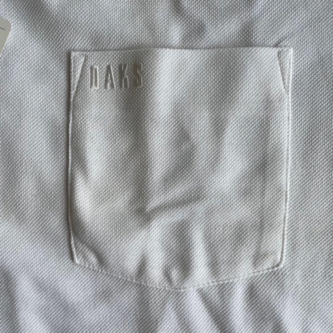 【新品】DAKS ダックス GOLF ゴルフホワイトポロシャツ