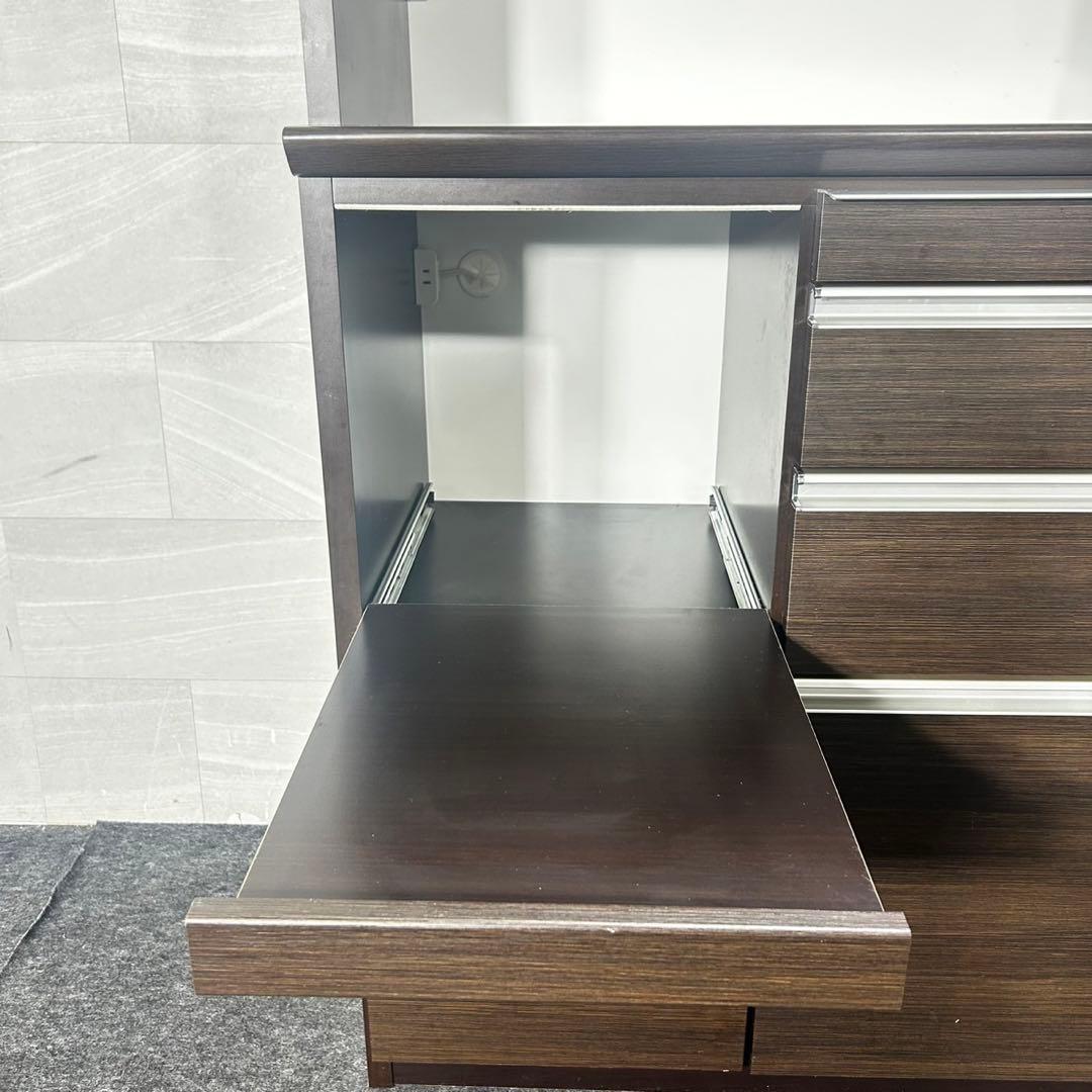 松田家具 食器棚 90cmキッチンボード 国産 シンプル 家具 d4907