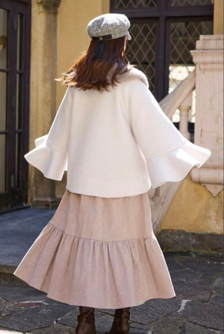 【処分予定】Convertible Faux Fur Tippet Coat