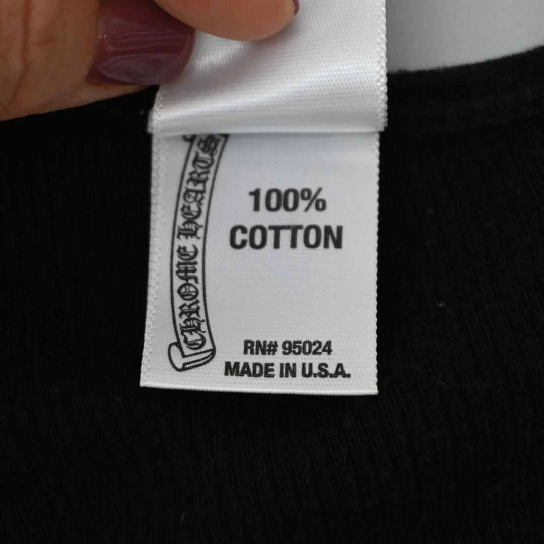 46305★夏 クロムハーツ リブタンクトップ メンズ XL ブラック