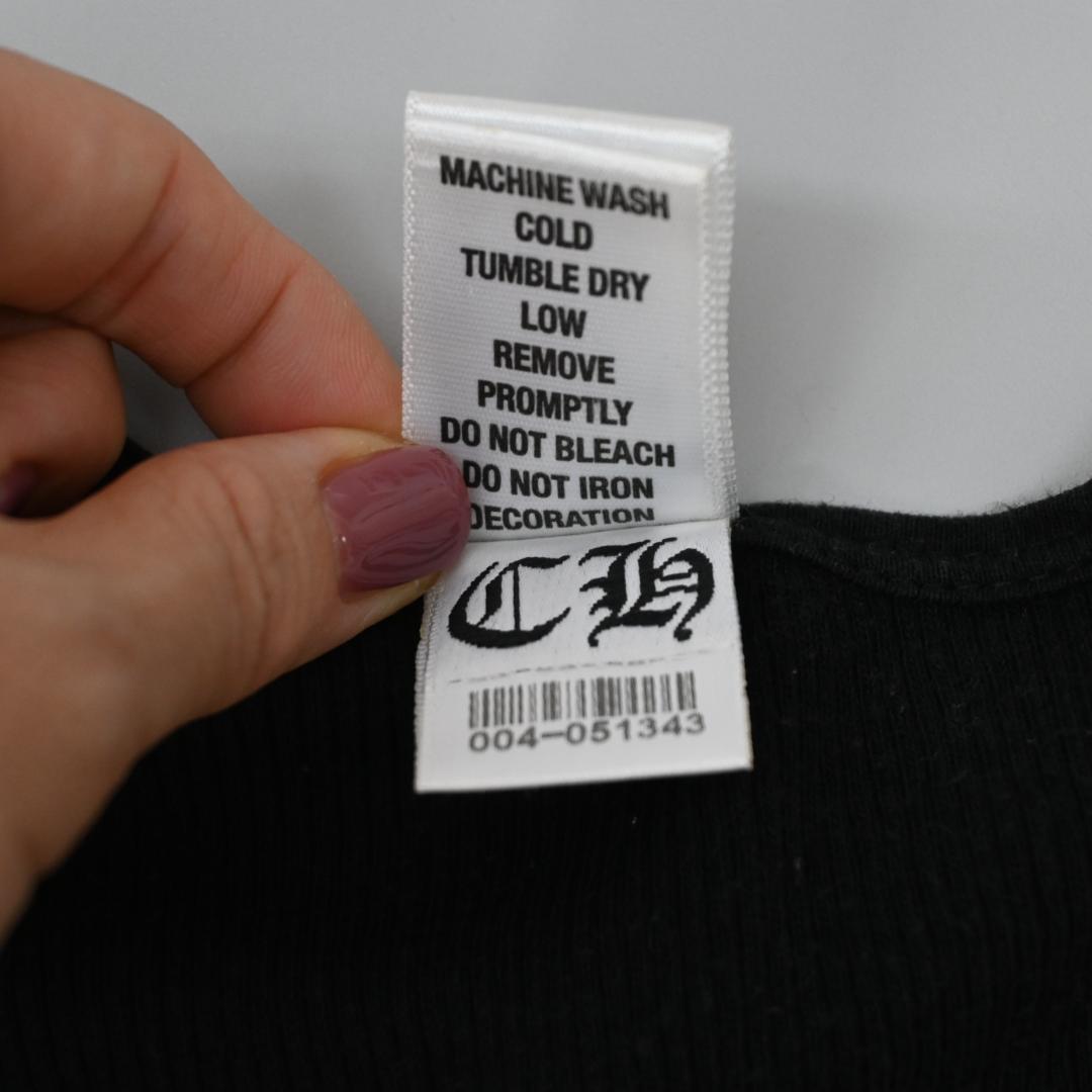 46305★夏 クロムハーツ リブタンクトップ メンズ XL ブラック