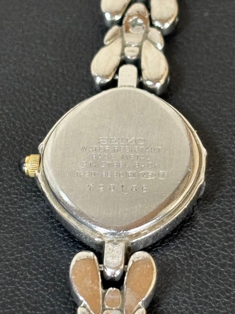 SEIKO EXCELINE 腕時計 シルバー/ゴールド 電池交換済 稼動品