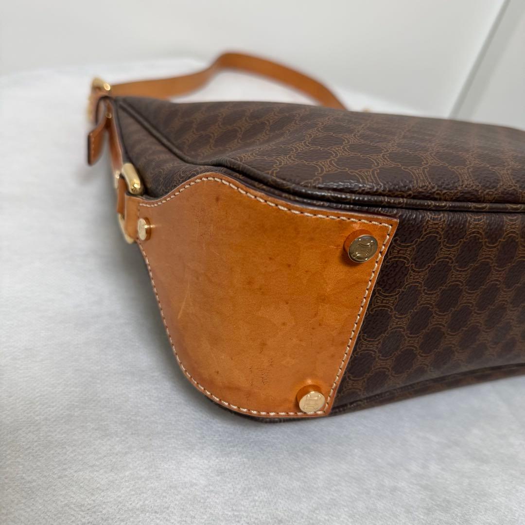 CELINE セリーヌ　マカダム柄　ホーボー　ワンショルダーバッグ