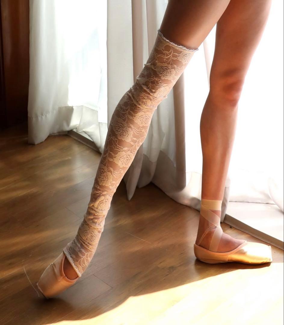 levdance ストレッチレース レッグウォーマー