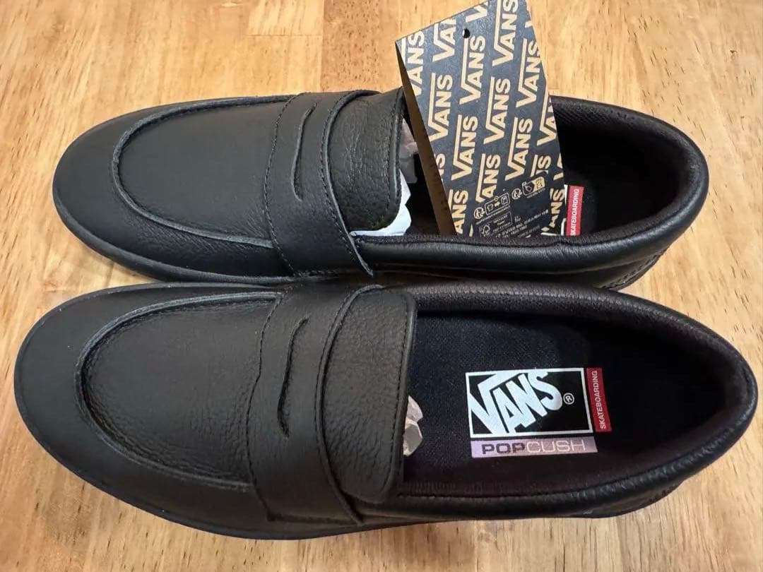 新品VANS スケートローファー　BLACK 25.5cm