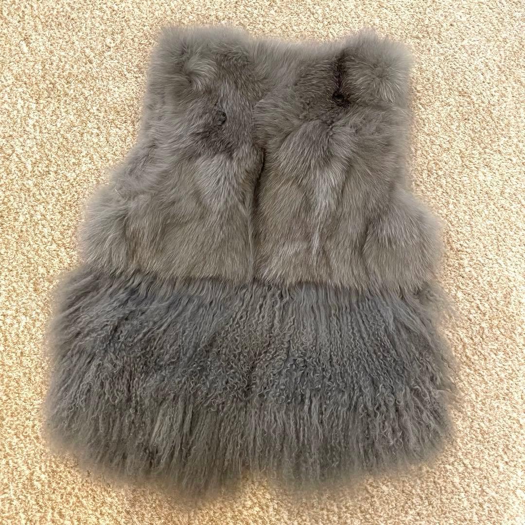 EIGHT MILLION グレー フォックスファージレフリーサイズ