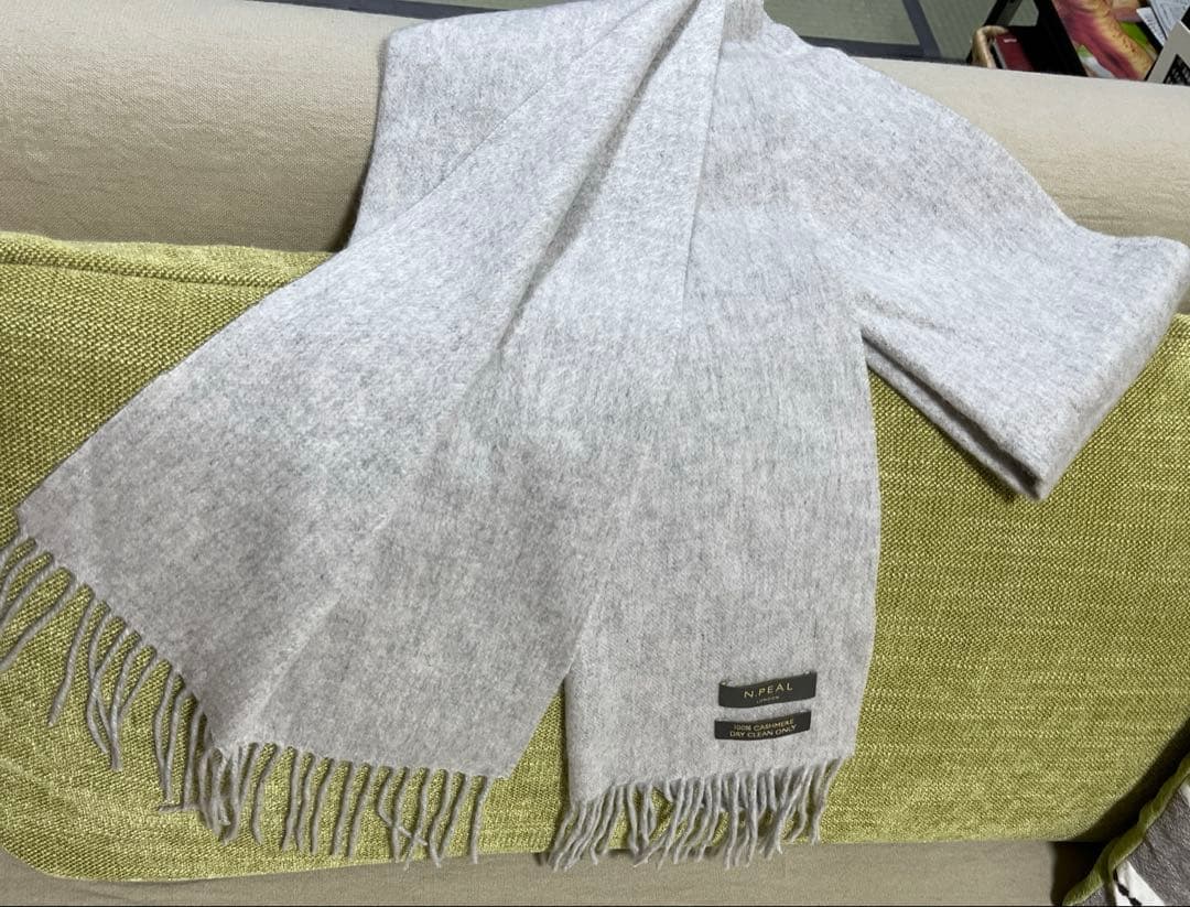 N.PEAL LONDON 【エヌピール】マフラー 100%カシミヤ