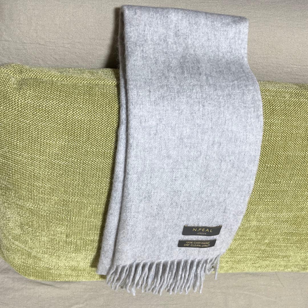 N.PEAL LONDON 【エヌピール】マフラー 100%カシミヤ