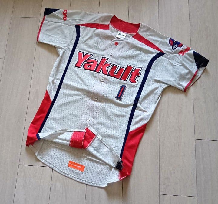 【当時物　タグ付】ヤクルト　スワローズ　青木　ビジター　ユニフォーム