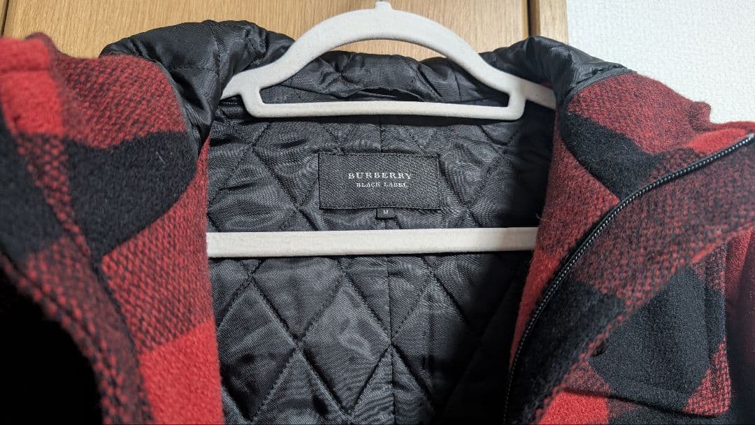 BURBERRY BLACK LABEL　チェック柄　ダッフルコート　メンズ