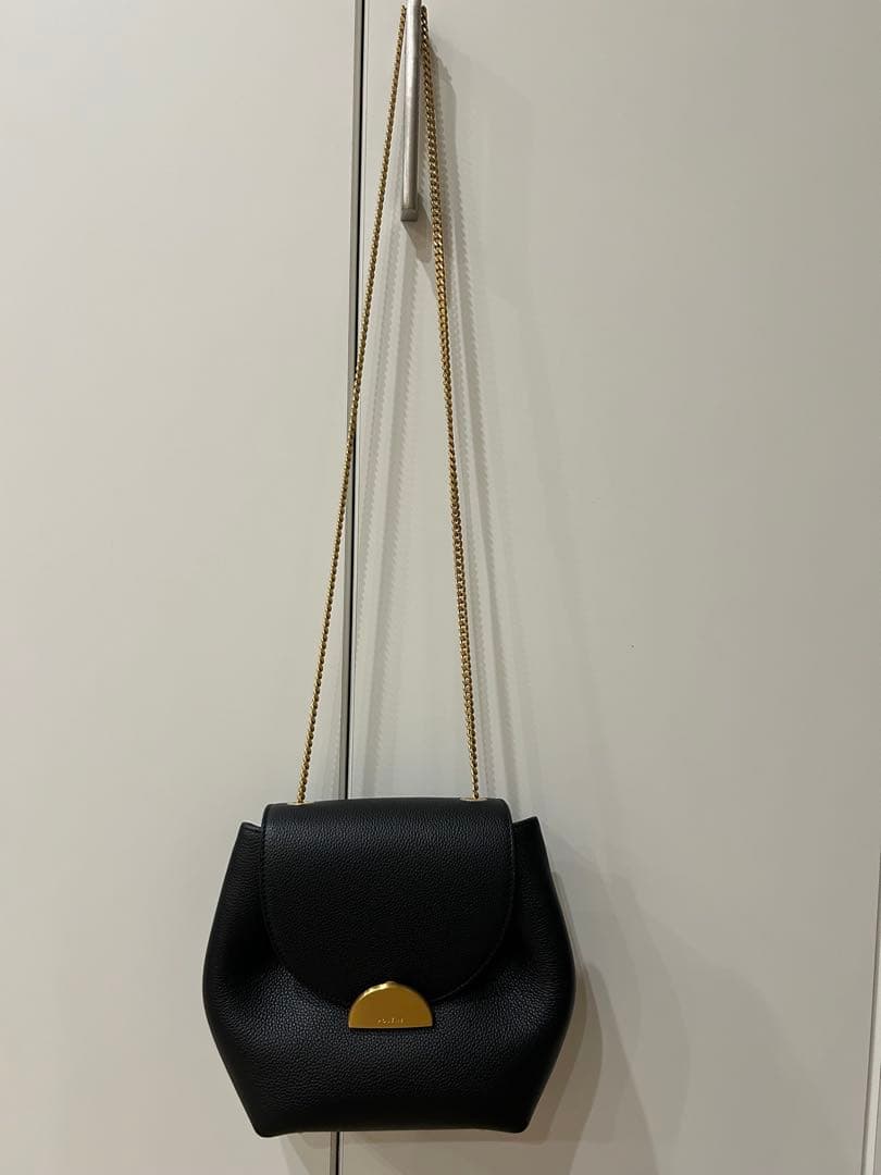 polene ポレーヌ　NUMBER ONE MINI ショルダーバッグ　黒