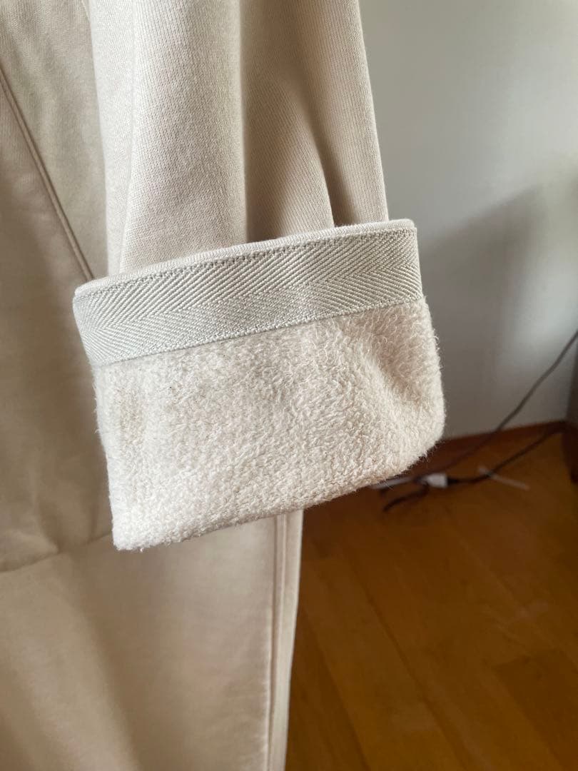 45R ムートン裏毛のフードコート