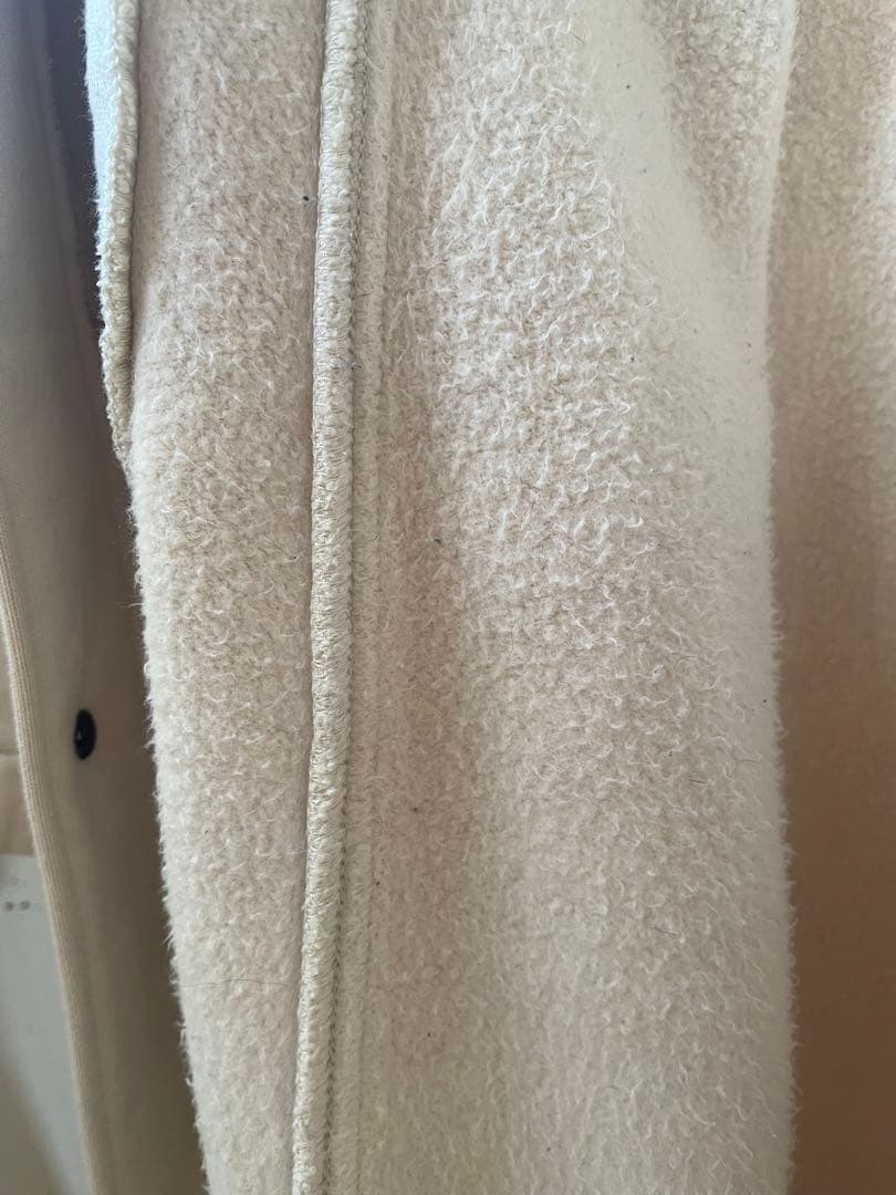 45R ムートン裏毛のフードコート