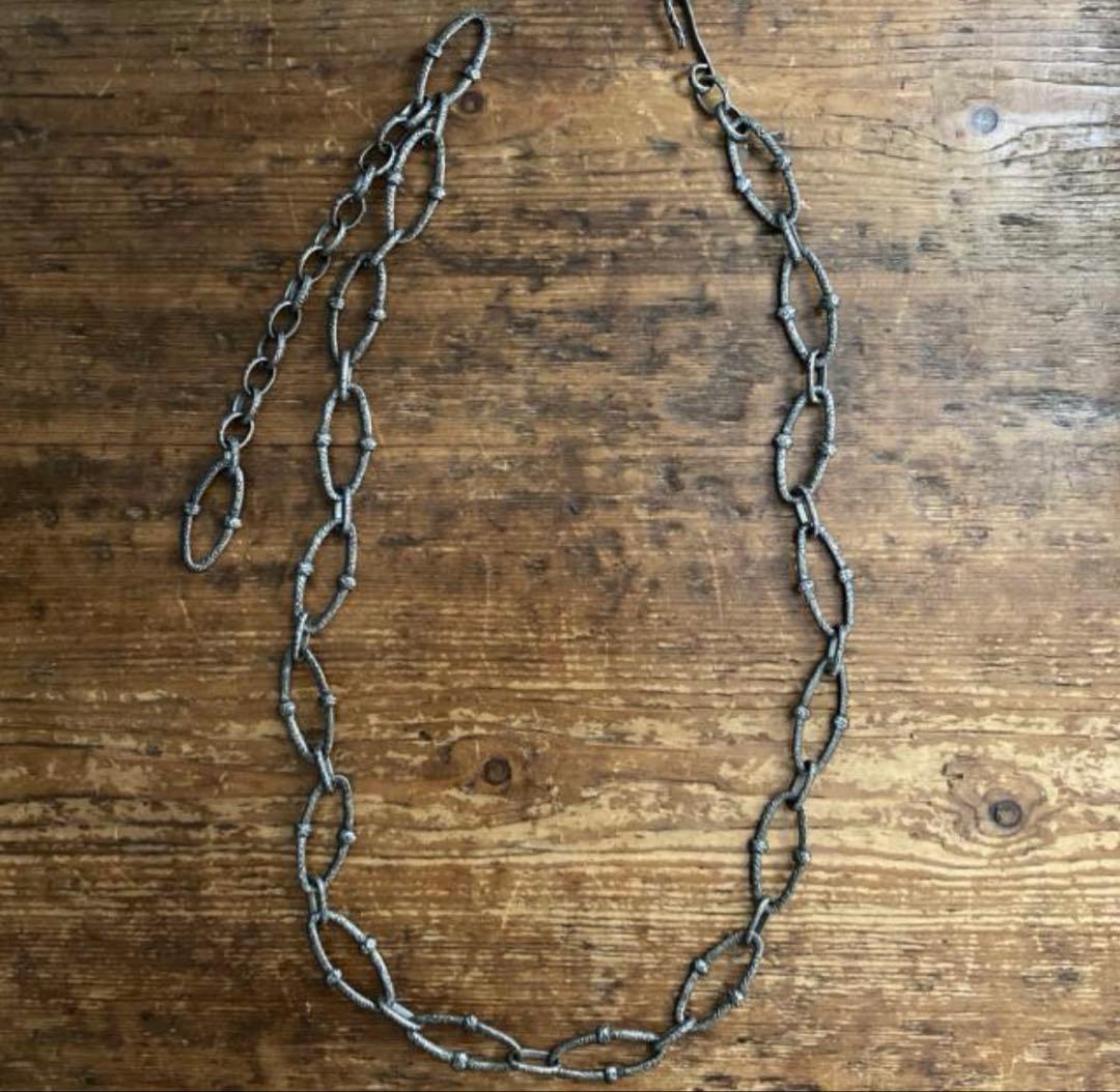 希少! ヴィンテージ 唐草彫り ウォレットチェーン アンティーク