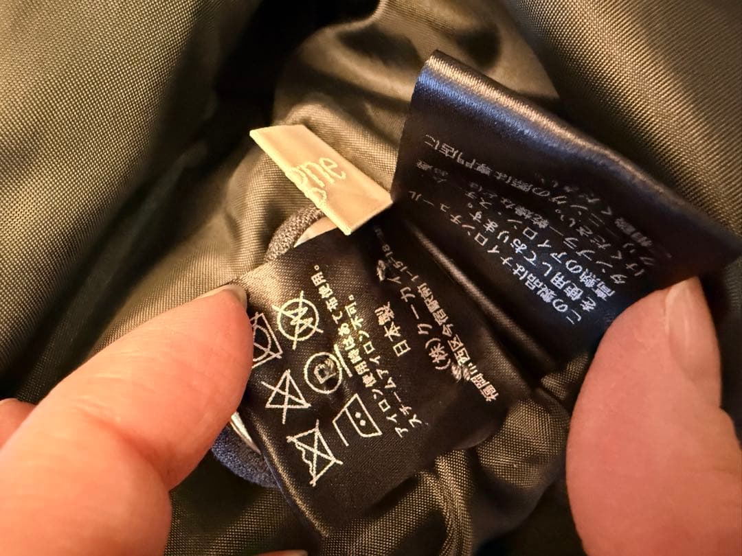 シーニュ グレー ダブルブレスト ベスト　スワンジレ