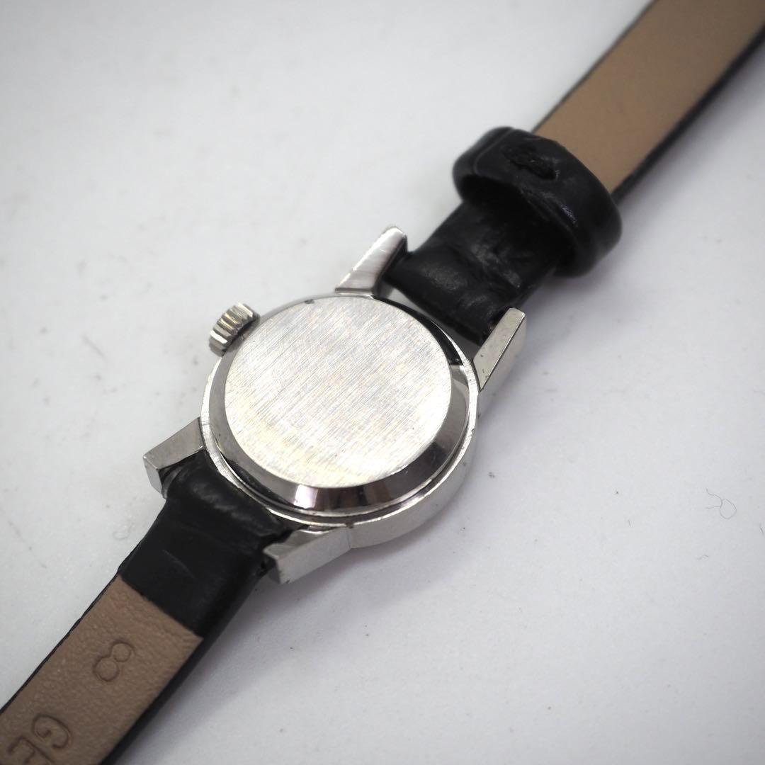 144 OMEGA 時計　Genève 手巻き 新品ベルト レディース　シルバー