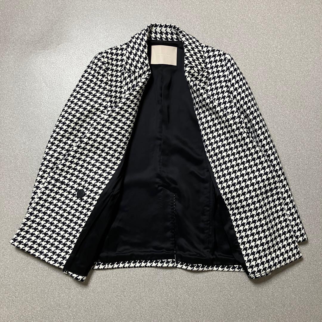 【極美品✨23年モデル】セオリーリュクス 千鳥格子 ダブルコート ジャケット
