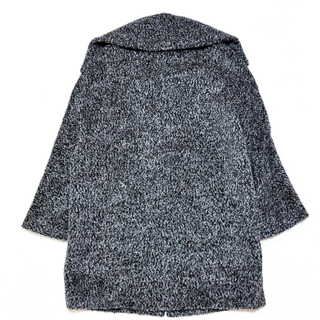 美品✨マックスマーラ アルパカ シャギー コート スタンドカラー グレー 黒