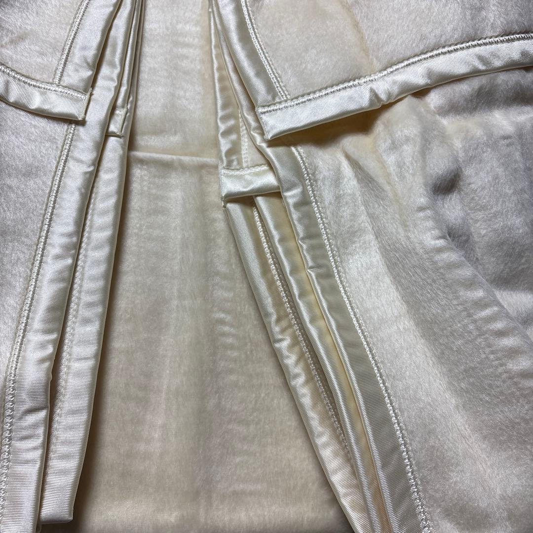 ニッケ シルク毛布 絹毛布 絹100% クリーム ベージュ アイボリー 日本製