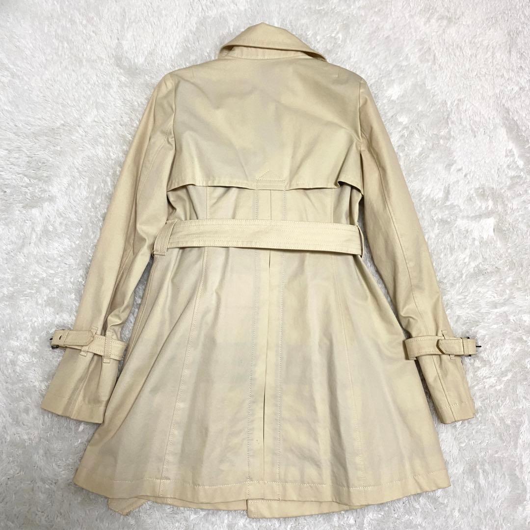 バーバリーブルーレーベル　トレンチコート　ライトベージュ　ノバチェック　38M