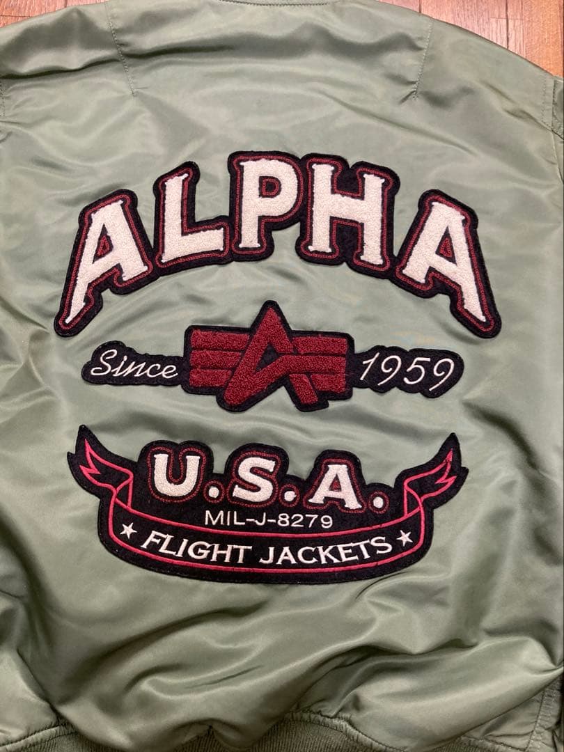y*k様 希少 ALPHA INDUSTRIES MA-1 フライトジャケットレ