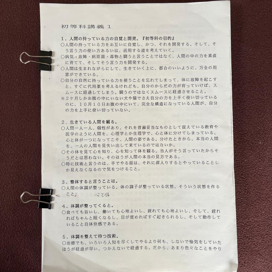 整体法 野口晴哉 全16巻 +プリント3冊+教授書1冊