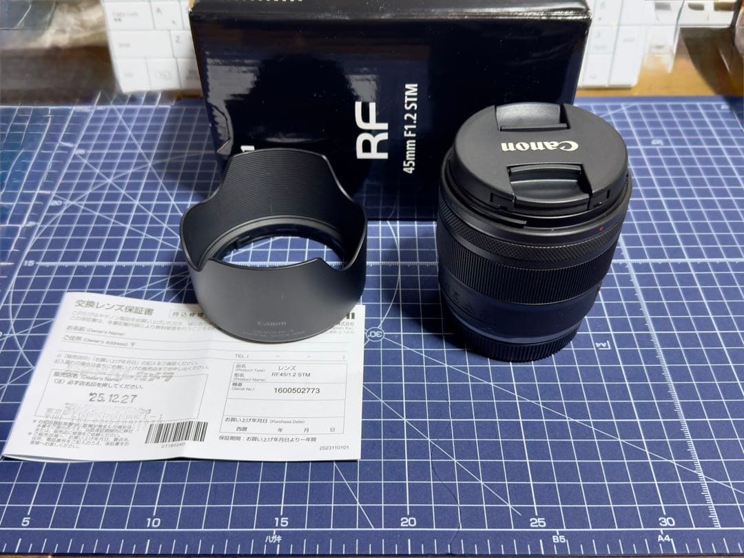 Canon RF45mm F1.2 STM レンズ