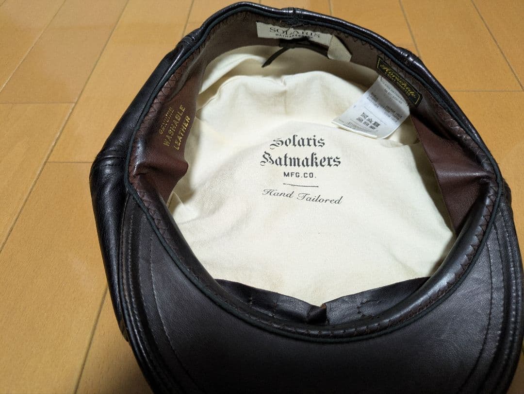 帽子 SOLARIS HORSEHIDE CASQUETTE DEEP-OLD BOY