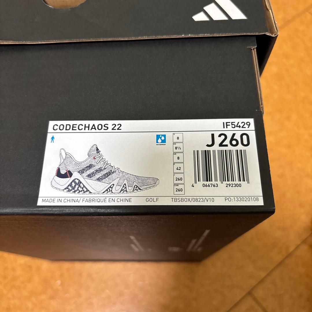 adidas コードカオス22 26cm ゴルフシューズ